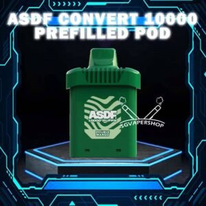 ASDF CONVERT 10000 CARTRIDGE POD DISPOSABLE ASDF Convert 10000 puffs Cartridge pod disposable vape is a Malaysia local brand. The Vapetape is under ASDF company also. ASDF Convert cartridge is a prefilled pod system disposable . The starter kit included a flavour pod and a reuseable battery. There is a led battery indicator. It show green light when battery percentage is 71%-100% , blue light when 26%-70% and turns red light when battery percent less than 25%. Specification : Puff : 10000 Puffs Volume : 18ML Flavour Coil : Mesh Coil Nicotine Strength : 5% ⚠️ASDF CONVERT 10000 CARTRIDGE POD FLAVOUR LINE UP⚠️ Berry Peach Mixed Bubblegum Double Mango Sea Salt Passion Fruit Strawberry Apple Hawaii Pineapple Strawberry Kiwi Mango Peach Cappuccino Blueberry Kiwi Cool Min Lemon Mint Energy Drink Coconut Lychee Strawberry Peach Berries Strawberry Berries Grape Slurpee Grape Yogurt Grape Lychee Lemon Mango Fruity Lychee Lychee Aloe Vera *This Product only for Cartridge Pod , If want Battery with Pod collect here. SG VAPE COD SAME DAY DELIVERY , CASH ON DELIVERY ONLY. TAKE BULK ORDER /MORE ORDER PLS CONTACT ME : SGVAPERSHOP VIEW OUR DAILY NEWS INFORMATION VAPE : TELEGRAM CHANNEL