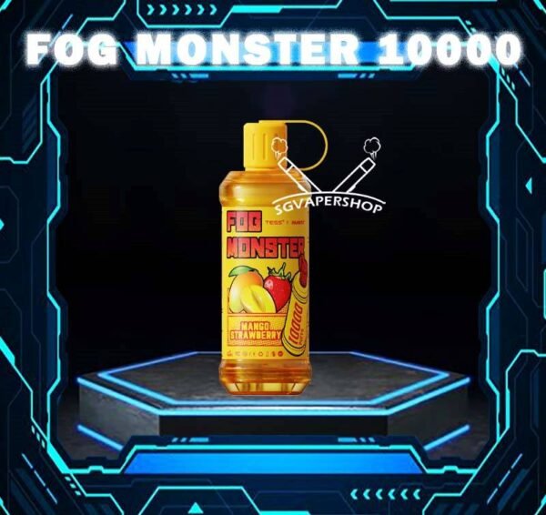 FOG MONSTER 10000 DISPOSABLE Fog monster 10000 disposable vape is rechargeable device with 10000 puffs. With a unique sealed fresh-keeping design, can bring the freshest taste with every single puff. Fog monster is specially formulated to satisfied SG users taste buds with rich aroma taste. Moreover, the mouth cap design makes vaper love this device. Specification : Puff : 10000 Puffs Volume : 17ML Charging : Rechargeable with Type C Coil : Mesh Coil Fully Charged Time : 20mins Nicotine Strength : 5% ⚠️FOG MONSTER 10000 FLAVOUR LINE UP⚠️ Musang King Durian Mint Chewing Gum Aloe Vera Grape Blackcurrant Honeydew Grape Bomb Jasmine Green Tea Taro Ice Cream Ice Lemon Tea Sirap Bandung Peach Mango Watermelon Long Jing Tea Yokult Redbull Redbull Yokult Mango Strawberry Strawberry Kiwi Mango Melon Strawberry Watermelon Passion Fruit Yakult Caramel Popcorn Russian Cream SG VAPE COD SAME DAY DELIVERY , CASH ON DELIVERY ONLY. TAKE BULK ORDER /MORE ORDER PLS CONTACT ME : SGVAPERSHOP VIEW OUR DAILY NEWS INFORMATION VAPE : TELEGRAM CHANNEL