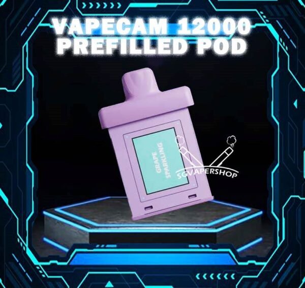 VAPECAM 12000 CARTRIDGE POD DISPOSABLE - SG VAPER SHOP SINGAPORE The VAPECAM 12000 ( 12k Puffs ) Cartridge Pod & Battery Disposable Ready stock at Singapore sg shop on sale for same day delivery. Vape cam 12k by VAULT VAPE is a very detailed design inspiration of the camera. VAPE CAM 12k Brand new prefilled pod disposable system. Features with 12000 huge puffs with 650mAh battery, adjustable airflow and LED integrated. We research and development this new concept "IT'S TIME TO CHANGE" in order to bring more economical and more environmentally friendly to the user. Specification : Puffs : 12000 Puffs Volume : 25ML Flavour Charging : Rechargeable with Type C Coil : Mesh Coil Fully Charged Time : 20mins Nicotine Strength : 5% ⚠️VAPECAM 12000 CARTRIDGE POD FLAVOUR LINE UP⚠️ Solero Ice Cream Rainbow Ice Cream Sundae Ice Cream Grape Yogurt Original Yacult Honeydew Ice Cream Sakura Mint Soda Sirap Bandung Coconut Ice Cream Mango Blackcurrant Blueberry Jam Mango Peach Yogurt Double Mango Kiwi Passion Aloe Vera Lychee Longan Lime Kiwi Pears *This Product only for Cartridge Pod , If want Battery with Pod collect here. SG VAPE COD SAME DAY DELIVERY , CASH ON DELIVERY ONLY. TAKE BULK ORDER /MORE ORDER PLS CONTACT ME : SGVAPERSHOP VIEW OUR DAILY NEWS INFORMATION VAPE : TELEGRAM CHANNEL