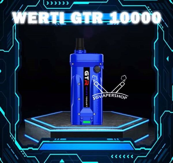 WERTI GTR 10000 DISPOSABLE The new WERTI GTR 10000 Puff Disposable Vape is available in Vape Singapore . With an eye striking design taking inspiration from sports cars and racing culture and with a huge tank liquid enough for 10,000 puff, this disposable pod is ideal for individuals that desire something smooth and attractive. 650 mah rechargeable Type C battery with 1.0 mesh coil. Specification : Nicotine : 5% Battery : 650mAh Charging : Rechargable with Type C Adjustable Airflow ⚠️WERTI GTR 10000 FLAVOUR LIST⚠️ Green Mango Honeydew Melon Cola Peach Mango Mango Kuinine Mix Berry Yakult Grape Yogurt Blackcurrant Yakult Triple Mint Popcorn Yakult Strawberry Yakult Original Cheesecake Grape Candy Sirap Bandung Strawberry Watermelon Yogurt Strawberry Apple Strawberry Grape Candy Watermelon Mint Bubblegum SG VAPE COD SAME DAY DELIVERY , CASH ON DELIVERY ONLY. TAKE BULK ORDER /MORE ORDER PLS CONTACT ME : SGVAPERSHOP VIEW OUR DAILY NEWS INFORMATION VAPE : TELEGRAM CHANNEL