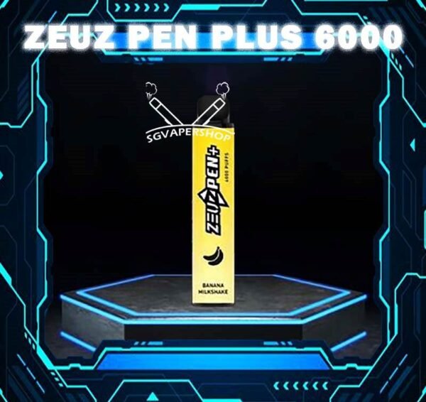 ZEUZ PEN PLUS 6000 Puffs Disposable Vape –Sg Vaper Shop Ready stock in Singapore Experience refined vaping with the ZEUZ PEN PLUS 6000 Puffs Disposable Vape, now in Singapore with immediate delivery. This slim, rechargeable pen-style device combines minimalist elegance with powerful flavour output, offering up to 6000 satisfying puffs at 3% nicotine strength across 17 distinctive flavours. Compact Luxury, Everyday Performance Designed for both style and practicality, the ZEUZ PEN PLUS slips easily into your pocket while delivering consistent clouds and smooth throat hits. Perfect for vapers seeking a blend of sophistication and convenience. With a 500mAh rechargeable battery and Type-C fast charging, you can enjoy extended use without the waste of single-use devices — making it both cost-efficient and eco-friendly. The top 5 best seller flavour are Tie Guan Yin,Mint Extra, Watermelon Cherry, Grape and Lemon Bubblegum. Zeus Pen remain same cooling level as Zeuz bar 9100. Specifications : Puff Count: 6000 Nicotine Strength: 3% E-liquid Capacity: 9ml Battery: 500mAh Rechargeable Charging: Type-C Fast Charge Type: Disposable, Rechargeable Vape Pen Available Flavours : Apple Banana Milkshake Extra Mint Honeydew Melon Hazelnut Coffee Icy Grape Ice Lychee Lemon Cola Lemon Bubblegum Red Bull Strawberry Ice Cream Triple Mango Tie Guan Yin The Real Rootbeer Watermelon Watermelon Candy Yakult Order the ZEUZ PEN PLUS 6000 today and enjoy an elegant, high-performance vaping experience delivered straight to your place. 💬 Buying More? Bulk Orders Welcome! Message the seller directly via [WhatsApp Us] for faster arrangement. 📲 Don’t Miss Out! Get daily product news and promo updates — [Join Our Telegram Channel].