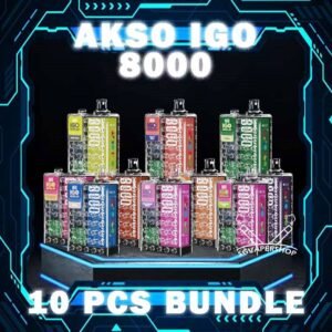 10PCS AKSO IGO 8000 DISPOSABLE BUNDLE - SG VAPER SHOP The 10PCS AKSO IGO 8000 DISPOSABLE BUNDLE Package include : 10 x AKSO IGO 8K PUFFS 1 x Free Gift Free Delivery Akso IGO 8000 disposable vape is a high-capacity device designed for an extended vaping experience.Beside, the device comes pre-filled with 15ml of e-liquid, which is available in a range of delicious flavors and nicotine strengths. Akso IGO features an ergonomic design that is comfortable to hold and use. It mouthpiece is designed to enhance the vaping experience, and the device is draw activated, making it easy to use . Akso IGO 8000 puffs is portable, making it easy to carry in a pocket .Its compact design does not compromise on performance, deliver smooth vapor production with every puff. Specification : Nicotine : 50mg (5%) Approx : 8000 puffs Capacity : 15ml Adjustable Airflow Rechargeable Battery 650mAh (Type C Port) ⚠️AKSO IGO 8000 FLAVOUR LINE UP⚠️ Aloe Grape Apple Yakult Blackcurrant Ice Caramel Cookies Caramel Mocha Freezy Cola Guava Honeydew Lychee Rose Mango Ice Mango Peach Mix Berries Nutty Tobacco Passion Fruit Yakult Rootbeer Rootbeer Float Strawberry Cheese Strawberry Ice Cream Strawberry Kiwi Strawberry Yakult Vanilla Milk Watermelon Ice Yakult Coffee Hazelnut Creme Brulee Get Akso Disposable Collection Now . SG VAPE COD SAME DAY DELIVERY , CASH ON DELIVERY ONLY. TAKE BULK ORDER /MORE ORDER PLS CONTACT ME : SGVAPERSHOP VIEW OUR DAILY NEWS INFORMATION VAPE : TELEGRAM CHANNEL