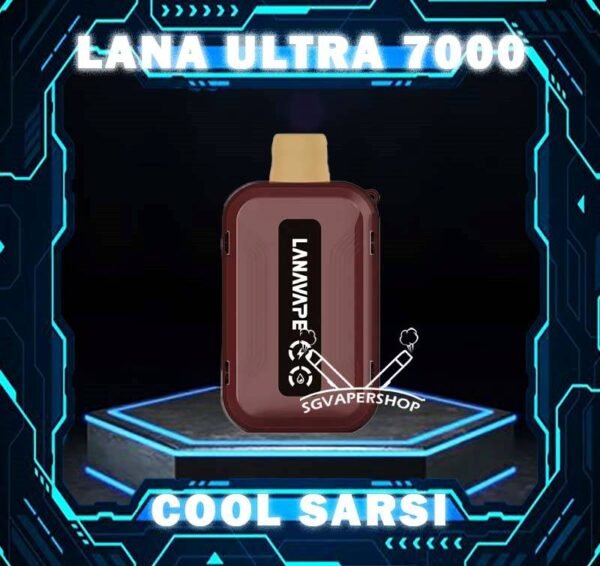 LANA ULTRA 7000 DISPOSABLE The LANA Ultra 7000 Puffs disposable vape is a vaporizer that contains 3% nicotine. This disposable device is designed to provide users with the best quality vapor possible, making it an excellent choice for those who enjoy nicotine. This device was specifically created to offer a superior experience for nicotine enthusiasts and can enhance your buzz for a significant amount of time. lt's featured an intelligent LED display shows the battery life and eliquid indicator. The battery life is shown in a percentage. The e-Liquid indicator is shown as a waterdrop let with lines in it. It is with mesh coil. These devices use a heating element that has mesh material, creating a larger surface area for the e-liquid to contact and heat up evenly. The more lines in the droplet, the higher the juice amount is. It is the perfect choice for vapers looking for a high-quality, long-lasting, and convenient vape. With its impressive 10ML capacity and 550mAh battery, this device is designed to last fordays, delivering up to 7000 puffs per device. The LANA Ultra 7000 Puffs disposable vape with strong flavors that outlast the competition. Specifition :  Nicotine 30mg (3%) Approx. 7000 puffs Capacity 10ml Rechargeable Battery 550mAh Charging Port: Type-C ⚠️LANA ULTRA 7000 DISPOSABLE FLAVOUR LINE UP⚠️ Chilled Watermelon Cool Lychee Cool Sarsi Double Mint Dongding Oolong Tea Grape Ribena Honey Grape Jasmine Longjing Tea Lemon Cola Lemon Grapefruit Mango Yakult Mixed Berries Mung Bean Ice Peach Oolong Sea Salt Lemon Super Passion Fruit Strawberry Kiwi Strawberry Watermelon Tieguanyin Tea Ultra Freeze SG VAPE COD SAME DAY DELIVERY , CASH ON DELIVERY ONLY. TAKE BULK ORDER /MORE ORDER PLS CONTACT ME : SGVAPERSHOP VIEW OUR DAILY NEWS INFORMATION VAPE : TELEGRAM CHANNEL