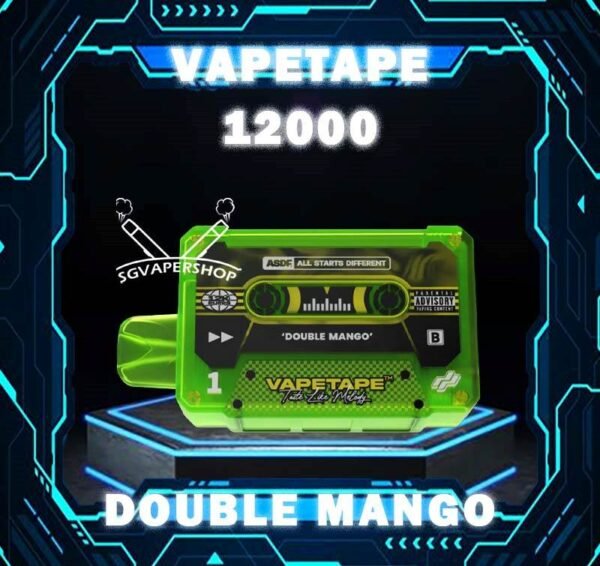 VAPETAPE 12000 DISPOSABLE - VAPE SINGAPORE The Vapetape 12000 Disposable is upgraded device from 8000 puffs. This Product is From ASDF Company also , The Vape tape 12k improve the volume, battery capacity and come with 20 +Plus new flavours. Vape tape 12000 remains classic cassette design which is comfortably in the hand , and the mouthpiece that is shaped to enhance the vaping experience. Discover out signature Double Mango flavor, alongside popular options like Infinity Pod Honeydew Watermelon, Sour Bubblegum , Solero Lime , Watermelon Peach, Gummy Bear, and Strawberry Lemon Tart. For those craving extra sweetness, you can also enjoy Ice Lemon Tea or Red Slurpee flavors. Specification : Nicotine 50mg (5%) Approx. 12000 puffs Mesh Coil Rechargeable Battery Charging Port: Type-C ⚠️VAPETAPE 12000 FLAVOUR LINE UP⚠️ Double Mango Mango Grape Mango Lychee Strawberry Lychee Lychee Blackcurrant Grape Blackcurrant Honeydew Watermelon Pineapple Orange Kiwi Passion Fruit Guava Peach Mixed Berries Lemon Cola Blackcurrant Yakult Gummy Bear Solero Lime Sour Bubblegum Banana Custard Strawberry Lemon Tart Honeydew Blackcurrant Ice Lemon Tea Red Slurpee Grape Bubblegum Yakult Watermelon Peach Peach Lychee SG VAPE COD SAME DAY DELIVERY , CASH ON DELIVERY ONLY. TAKE BULK ORDER /MORE ORDER PLS CONTACT ME : SGVAPERSHOP VIEW OUR DAILY NEWS INFORMATION VAPE : TELEGRAM CHANNEL