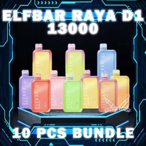 10PCS ELFBAR RAYA D1 13000 BUNDLE - SG VAPER SHOP The 10PCS ELFBAR RAYA D1 13000 DISPOSABLE BUNDLE Package include : 10 x ELFBAR RAYA D1 13K PUFFS 1 x Free Gift Free Delivery Introduce the ELF BAR RAYA D1,  a premium disposable pod equipped with mesh coil technology, boasting an impressive 13000 Puffs. Crafted by ELFBAR's expert team, the mesh coil ensures a seamless and intense flavor experience with every puff. Moreover, it featuring a screen display that will provide you with information about battery power and the remaining liquid level in your RAYA D1! Specification : Approx. 13000 Puffs Capacity 18ml Rechargeable Battery 650mAh Anti Dry-Burn Protection E-liquid & Power Display Screen Charging Port: Type-C ⚠️ELF BAR RAYA D1 13000 FLAVOUR LINE UP⚠️ Apple Orange Bubblegum Kiwi Guava Grape Mango Lychee Bubblegum Mango Strawberry Ice Cream Peach Lychee Blackcurrant Ribena Lychee Solero Strawberry Guava Lychee Juicy Peach Cola Masam Bubblegum Mix Berries SG VAPE COD SAME DAY DELIVERY , CASH ON DELIVERY ONLY. TAKE BULK ORDER /MORE ORDER PLS CONTACT ME : SGVAPERSHOP VIEW OUR DAILY NEWS INFORMATION VAPE : TELEGRAM CHANNEL