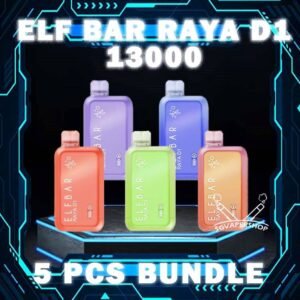 5PCS ELFBAR RAYA D1 13000 DISPOSABLE BUNDLE - SG VAPER SHOP The 5PCS ELFBAR RAYA D1 13000 DISPOSABLE BUNDLE Package include : 5 x ELFBAR RAYA D1 13K PUFFS 1 x Free Gift Free Delivery Introduce the ELF BAR RAYA D1,  a premium disposable pod equipped with mesh coil technology, boasting an impressive 13000 Puffs. Crafted by ELFBAR's expert team, the mesh coil ensures a seamless and intense flavor experience with every puff. Moreover, it featuring a screen display that will provide you with information about battery power and the remaining liquid level in your RAYA D1! Specification : Approx. 13000 Puffs Capacity 18ml Rechargeable Battery 650mAh Anti Dry-Burn Protection E-liquid & Power Display Screen Charging Port: Type-C ⚠️ELF BAR RAYA D1 13000 FLAVOUR LINE UP⚠️ Apple Orange Bubblegum Kiwi Guava Grape Mango Lychee Bubblegum Mango Strawberry Ice Cream Peach Lychee Blackcurrant Ribena Lychee Solero Strawberry Guava Lychee Juicy Peach Cola Masam Bubblegum Mix Berries SG VAPE COD SAME DAY DELIVERY , CASH ON DELIVERY ONLY. TAKE BULK ORDER /MORE ORDER PLS CONTACT ME : SGVAPERSHOP VIEW OUR DAILY NEWS INFORMATION VAPE : TELEGRAM CHANNEL