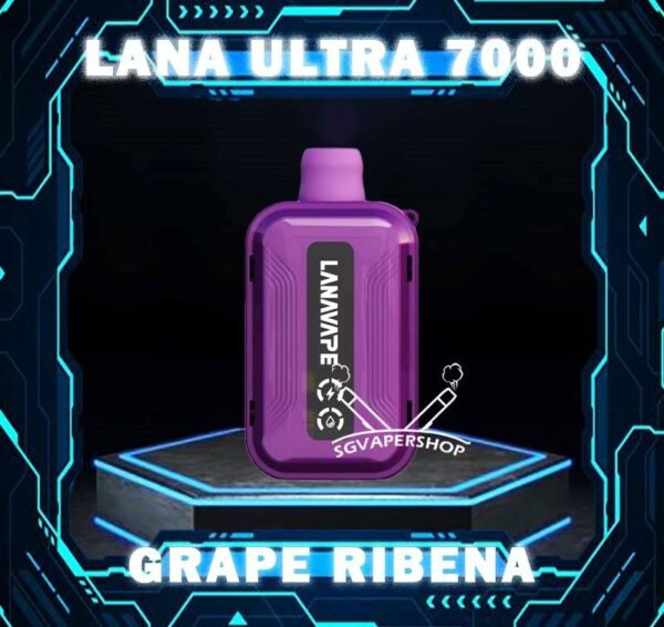 LANA ULTRA 7000 DISPOSABLE The LANA Ultra 7000 Puffs disposable vape is a vaporizer that contains 3% nicotine. This disposable device is designed to provide users with the best quality vapor possible, making it an excellent choice for those who enjoy nicotine. This device was specifically created to offer a superior experience for nicotine enthusiasts and can enhance your buzz for a significant amount of time. lt's featured an intelligent LED display shows the battery life and eliquid indicator. The battery life is shown in a percentage. The e-Liquid indicator is shown as a waterdrop let with lines in it. It is with mesh coil. These devices use a heating element that has mesh material, creating a larger surface area for the e-liquid to contact and heat up evenly. The more lines in the droplet, the higher the juice amount is. It is the perfect choice for vapers looking for a high-quality, long-lasting, and convenient vape. With its impressive 10ML capacity and 550mAh battery, this device is designed to last fordays, delivering up to 7000 puffs per device. The LANA Ultra 7000 Puffs disposable vape with strong flavors that outlast the competition. Specifition :  Nicotine 30mg (3%) Approx. 7000 puffs Capacity 10ml Rechargeable Battery 550mAh Charging Port: Type-C ⚠️LANA ULTRA 7000 DISPOSABLE FLAVOUR LINE UP⚠️ Chilled Watermelon Cool Lychee Cool Sarsi Double Mint Dongding Oolong Tea Grape Ribena Honey Grape Jasmine Longjing Tea Lemon Cola Lemon Grapefruit Mango Yakult Mixed Berries Mung Bean Ice Peach Oolong Sea Salt Lemon Super Passion Fruit Strawberry Kiwi Strawberry Watermelon Tieguanyin Tea Ultra Freeze SG VAPE COD SAME DAY DELIVERY , CASH ON DELIVERY ONLY. TAKE BULK ORDER /MORE ORDER PLS CONTACT ME : SGVAPERSHOP VIEW OUR DAILY NEWS INFORMATION VAPE : TELEGRAM CHANNEL