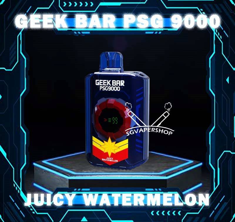 GEEK BAR PSG 9000 DISPOSABLE Geek bar PSG 9000 is official partner of Paris Saint-Germain F.C. It comes with many superior flavours to fulfill Malaysian taste buds. With a massive 9000 puffs, Singapore vapers can use it without hassle of frequent replacements. The Geekbar 9000 has smart screen indicator which keep updating on both battery and e-liquid levels in real time. It also has adjustable air flow which can satisfied different users needs. Specification : Puff : 9000 Puffs Volume : 18ML Flavour Charging : Rechargeable with Type C Coil : Mesh Coil Fully Charged Time : 20mins Nicotine Strength : 5% ⚠️GEEK BAR PSG 9000 FLAVOUR LINE UP⚠️ Chocolate Mocha Classic Double Rootbeer Grape Blackcurrant Mango Blackcurrant Mixed Berries Sirup Bandung Strawberry Watermelon Triple Mango Vanilla Cream Puff Watermelon Pear Apple Asam Boi Dewberry Cream Ice Popsicle Juicy Watermelon Honeydew Melon Mango Pineapple Mother's Milk Strawberry Lemonade Wild Berry Ice Pomegranate Plum Lychee Berry Pineapple Honeydew SG VAPE COD SAME DAY DELIVERY , CASH ON DELIVERY ONLY. TAKE BULK ORDER /MORE ORDER PLS CONTACT ME : SGVAPERSHOP VIEW OUR DAILY NEWS INFORMATION VAPE : TELEGRAM CHANNEL
