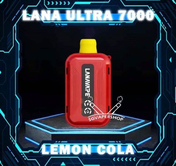 LANA ULTRA 7000 DISPOSABLE The LANA Ultra 7000 Puffs disposable vape is a vaporizer that contains 3% nicotine. This disposable device is designed to provide users with the best quality vapor possible, making it an excellent choice for those who enjoy nicotine. This device was specifically created to offer a superior experience for nicotine enthusiasts and can enhance your buzz for a significant amount of time. lt's featured an intelligent LED display shows the battery life and eliquid indicator. The battery life is shown in a percentage. The e-Liquid indicator is shown as a waterdrop let with lines in it. It is with mesh coil. These devices use a heating element that has mesh material, creating a larger surface area for the e-liquid to contact and heat up evenly. The more lines in the droplet, the higher the juice amount is. It is the perfect choice for vapers looking for a high-quality, long-lasting, and convenient vape. With its impressive 10ML capacity and 550mAh battery, this device is designed to last fordays, delivering up to 7000 puffs per device. The LANA Ultra 7000 Puffs disposable vape with strong flavors that outlast the competition. Specifition :  Nicotine 30mg (3%) Approx. 7000 puffs Capacity 10ml Rechargeable Battery 550mAh Charging Port: Type-C ⚠️LANA ULTRA 7000 DISPOSABLE FLAVOUR LINE UP⚠️ Chilled Watermelon Cool Lychee Cool Sarsi Double Mint Dongding Oolong Tea Grape Ribena Honey Grape Jasmine Longjing Tea Lemon Cola Lemon Grapefruit Mango Yakult Mixed Berries Mung Bean Ice Peach Oolong Sea Salt Lemon Super Passion Fruit Strawberry Kiwi Strawberry Watermelon Tieguanyin Tea Ultra Freeze SG VAPE COD SAME DAY DELIVERY , CASH ON DELIVERY ONLY. TAKE BULK ORDER /MORE ORDER PLS CONTACT ME : SGVAPERSHOP VIEW OUR DAILY NEWS INFORMATION VAPE : TELEGRAM CHANNEL