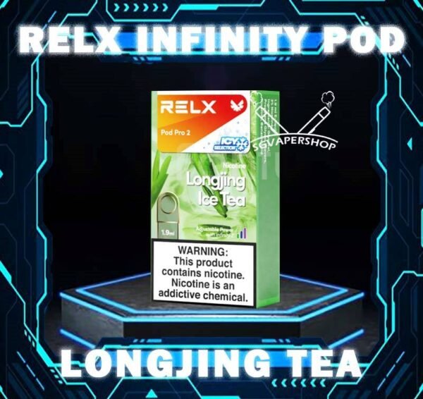 RELX INFINITY POD RELX Infinity pod come in a wide range of flavors with a massive 2ml capacity for its pre-filled nicotine salt e-juice pods that lasts approximately 650 puffs. Discover out signature Menthol Xtra 5% Nicotine flavor, alongside popular options like Infinity Pod Watermelon Ice, Tangy Grape , Mint Freeze , Jasmine Green Tea, Strawberry Burst, and Oolong Tea. For those craving extra sweetness, you can also enjoy Root Brew or Dark Sparkle flavors. Specifications : Capacity: 2ml Life Span: 500-650 puff Package Include : 1 Pack of 3 Pods ⚠️RELX INFINITY POD FLAVOUR LINE UP⚠️ Blueberry Splash Crisp Apple Jasmine Green Tea Pink Guava Root Brew Honey Pomelo Fresh Peach Lychee Ice Lemon Zest Honeydew Melon Iced Latte White Coffee Thai Milk Tea Smooth Mango Orange Sparkle Strawberry Burst Dark Sparkle Lime Sparkle Banana Freeze Ludou Ice Lime Ice Taro Scoop Oolong Tea LongJing Tea Iced Black Tea Tangy Grape Watermelon Ice Menthol Xtra Mint Freeze Lemon Mint Rich Tobacco Classic Tobacco Menthol Extra 0mg Watermelon Ice 0mg ⚠️RELX INFINITY POD COMPATIBLE WITH⚠️ DD Cube Device Relx Infinity Device Relx Phantom Device Relx Infinity 2 Device Lana Infinity Device Relx Artisan SG VAPE COD SAME DAY DELIVERY , CASH ON DELIVERY ONLY. TAKE BULK ORDER /MORE ORDER PLS CONTACT ME : SGVAPERSHOP VIEW OUR DAILY NEWS INFORMATION VAPE : TELEGRAM CHANNEL