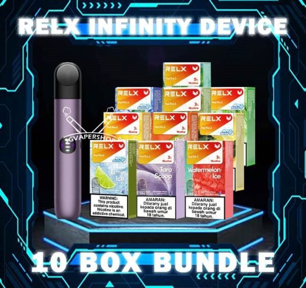 RELX INFINITY BUNDLE 275 - SG VAPER SHOP The RELX INFINITY BUNDLE 275 Package include : 1x Device 10x Box Infinity pod Flavour (3pcs Per Pack) The Newest addition to the RELX POD / DEVICE VAPE line up! With its innovative leak-resistant maze coil and SmartPace Vibration technology, introducing the Vape Pod Device Kit! The pod or device pro is jam packed with various features from its dual charging system and sleek ergonomic design. ⚠️CHOOSE BUNDLE DEVICE BRAND⚠️ RELX INFINITY DEVICE RELX INFINITY 2 PRO DEVICE RELX PHANTOM DEVICE ⚠️RELX INFINITY POD FLAVOUR LINE UP⚠️ Blueberry Splash Crisp Apple Jasmine Green Tea Pink Guava Root Brew Honey Pomelo Fresh Peach Lychee Ice Lemon Zest Honeydew Melon Iced Latte White Coffee Thai Milk Tea Smooth Mango Orange Sparkle Strawberry Burst Dark Sparkle Lime Sparkle Banana Freeze Ludou Ice Lime Ice Taro Scoop Oolong Tea LongJing Tea Iced Black Tea Tangy Grape Watermelon Ice Menthol Xtra Mint Freeze Lemon Mint Rich Tobacco Classic Tobacco Menthol Extra 0mg Watermelon Ice 0mg SG VAPE COD SAME DAY DELIVERY , CASH ON DELIVERY ONLY. TAKE BULK ORDER /MORE ORDER PLS CONTACT ME : SGVAPERSHOP VIEW OUR DAILY NEWS INFORMATION VAPE : TELEGRAM CHANNEL