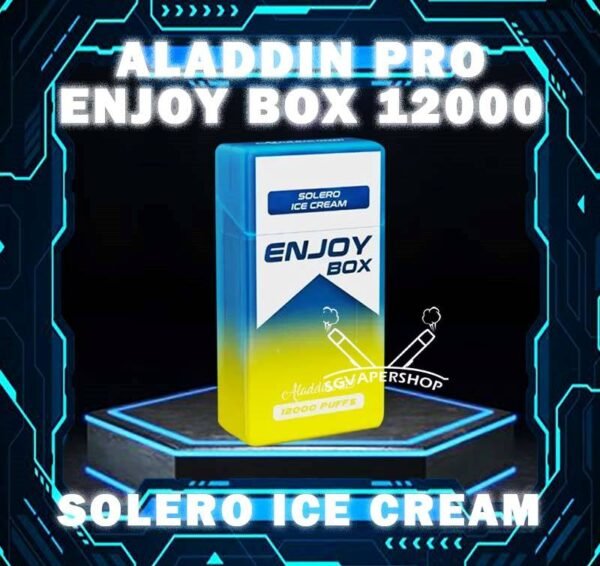 ALADDIN PRO ENJOY BOX 12000 DISPOSABLE The ALADDIN PRO ENJOY BOX 12000 puffs , in our Vape Singapore Ready Stock , get it now with us and same day delivery ! Enjoy delicious vaping experience  The ALADDIN Enjoy Box 12k Puffs! Design in a sleek cigarette box style design with a cap for mouthpiece protection! Enjoy 15+ delightful flavors with 12000 smooth puffs, each bursting with sweet perfection! Specification : Nicotine : 50mg (5%) Approx : 12000 puffs Rechargeable Battery 650mAh Charging Port: Type-C ⚠️ALADDIN PRO ENJOY BOX 12000 FLAVOUR LINE UP⚠️ Energy Drink Guava Hazelnut Coffee Strawberry Mango Honeydew Syrup Bandung Strawberry Blackcurrant Mango Strawberry Kiwi Yakult Strawberry Grape Double Mango Candy Honeydew Yakult Mango Yakult Mango Peach Sour Bubblegum Solero Lime Gummy Bear Grape Lychee Grape Bubblegum Mixed Bubblegum Mango Bubblegum Sakura Grape Strawberry Bubblegum Solero Yakult Solero Ice Cream White Coffee SG VAPE COD SAME DAY DELIVERY , CASH ON DELIVERY ONLY. TAKE BULK ORDER /MORE ORDER PLS CONTACT ME : SGVAPERSHOP VIEW OUR DAILY NEWS INFORMATION VAPE : TELEGRAM CHANNEL
