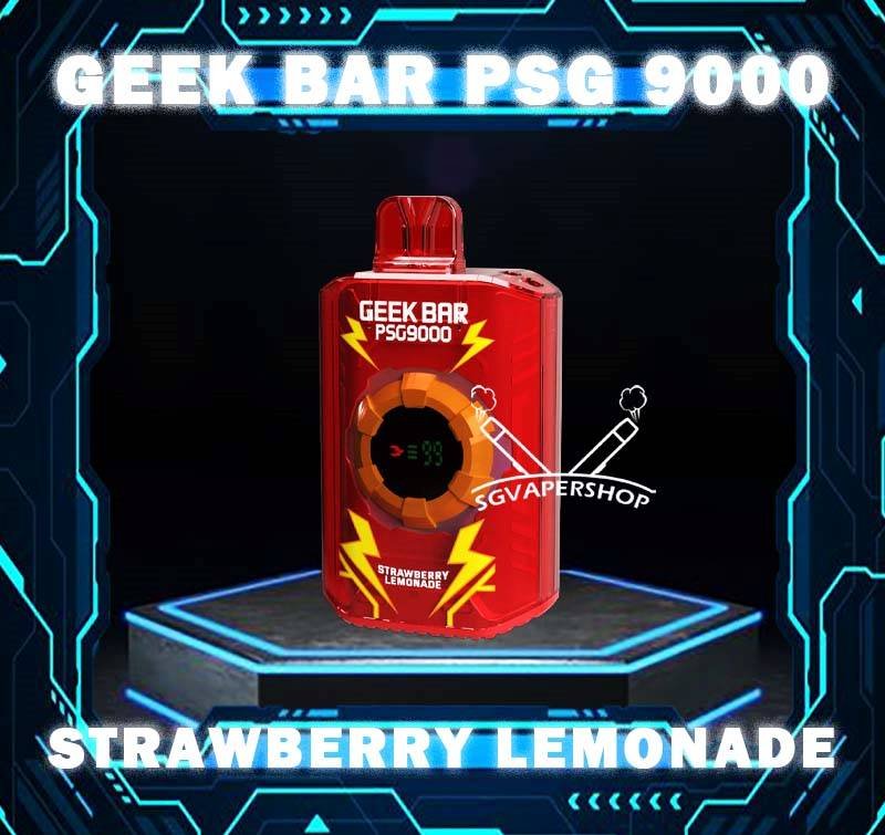 GEEK BAR PSG 9000 DISPOSABLE Geek bar PSG 9000 is official partner of Paris Saint-Germain F.C. It comes with many superior flavours to fulfill Malaysian taste buds. With a massive 9000 puffs, Singapore vapers can use it without hassle of frequent replacements. The Geekbar 9000 has smart screen indicator which keep updating on both battery and e-liquid levels in real time. It also has adjustable air flow which can satisfied different users needs. Specification : Puff : 9000 Puffs Volume : 18ML Flavour Charging : Rechargeable with Type C Coil : Mesh Coil Fully Charged Time : 20mins Nicotine Strength : 5% ⚠️GEEK BAR PSG 9000 FLAVOUR LINE UP⚠️ Chocolate Mocha Classic Double Rootbeer Grape Blackcurrant Mango Blackcurrant Mixed Berries Sirup Bandung Strawberry Watermelon Triple Mango Vanilla Cream Puff Watermelon Pear Apple Asam Boi Dewberry Cream Ice Popsicle Juicy Watermelon Honeydew Melon Mango Pineapple Mother's Milk Strawberry Lemonade Wild Berry Ice Pomegranate Plum Lychee Berry Pineapple Honeydew SG VAPE COD SAME DAY DELIVERY , CASH ON DELIVERY ONLY. TAKE BULK ORDER /MORE ORDER PLS CONTACT ME : SGVAPERSHOP VIEW OUR DAILY NEWS INFORMATION VAPE : TELEGRAM CHANNEL