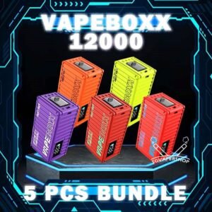 5PCS VAPEBOXX 12000 DISPOSABLE BUNDLE The 5PCS VAPEBOXX 12000 DISPOSABLE BUNDLE Package include : 5 x VAPEBOXX 12K PUFFS DISPOSABLE 1 x Free Gift Free Delivery The VAPEBOXX 12000 Puffs disposable box from VAULT VAPE is an innovative addition to the vaping market, offering an impressive puff capacity of 12,000 hits with a 5% nicotine concentration. Overall, the VAPEBOXX 12000 Puffs disposable box appears to combine a high puff count with several user-friendly features, making it an appealing choice for vapers seeking convenience, performance, and customization options. Discover out signature Hazelnut Coffee flavor, alongside popular options like VAPE BOXX 12K PUFFS Gummy Bear, Double Mango , Grape Apple , Sour Bubblegum, Lychee Sparkling and Kiwi Strawberry Apple. For those craving extra sweetness, you can also enjoy Watermelon Bubblegum or Honeydew Melon flavors. Specification : Approx. 12000 puffs Smart Screen Display Airflow Adjustment Hidden Foldable Tip Explosive Cloud Rechargeable Battery Charging Port: Type-C ⚠️VAPEBOXX 12000 FLAVOUR LINE UP⚠️ Hazelnut Coffee Honeydew Melon Gummy Bear Grape Yogurt Double Mango Solero Ice Cream Energy Bull Strawberry Ice Cream Grape Apple Mixed Fruits Sour Bubblegum Original Yakult Grape Sparkling Green Apple Sparkling Lychee Sparkling Blackcurrant Grape Watermelon Bubblegum Kiwi Strawberry Apple SG VAPE COD SAME DAY DELIVERY , CASH ON DELIVERY ONLY. TAKE BULK ORDER /MORE ORDER PLS CONTACT ME : SGVAPERSHOP VIEW OUR DAILY NEWS INFORMATION VAPE : TELEGRAM CHANNEL