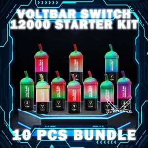 10PCS VOLTBAR SWITCH 12000 BUNDLE - SG VAPER SHOP The 10PCS VOLTBAR SWITCH 12000 DISPOSABLE BUNDLE Package include : 10 x VOLTBAR SWITCH 12K PUFFS 1 x Free Gift Free Delivery VOLTBAR SWITCH 12000 Puffs Disposable has the ultimate prefilled pod kit with 18 flavors, mesmerizing RGB lights, and incredible 12,000 puffs. Experience seamless performance, easy portability, and a visually stunning vaping experience.Flavour Pod 1 It include 1 cartridge and 1 device, providing everything you need to get started. When the cartridge is finish, simply replace it with a new cartridge, reusing the existing battery to save costs. Discover out signature Grape Bubblegum flavor, alongside popular options like VOLT BAR 12000 Puffs  Hazelnut Coffee, Honeydew Bubblegum , Mint Chewing Gum, Peach Mango, Sour Bubblegum, and Watermelon Bubblegum. For those craving extra sweetness, you can also enjoy Rootbeer or Yakult Original flavors. Specification : Nicotine : 50mg (5%) Approx. 12000 puffs Rechargeable Battery Charging Port: Type-C ⚠️VOLTBAR SWITCH 12000 STARTER KIT FLAVOUR LINE UP⚠️ Blackcurrant Melon Grape Bubblegum Grape Yakult Hawaii Mango Hazelnut Coffee Honeydew Bubblegum Honeydew Ice Cream Honeydew Mango Kiwi Mango Vanilla Mango Watermelon Mango Yacult Mint Chewing Gum MixFruit Nescoffee Gold Passion Yakult Peach Mango Rootbeer Sour Bubblegum Strawberry Apple Strawberry Grape Strawberry Watermelon Watermelon Bubblegum Watermelon Ice Watermelon Kiwi Watermelon Lychee Yakult Original SG VAPE COD SAME DAY DELIVERY , CASH ON DELIVERY ONLY. TAKE BULK ORDER /MORE ORDER PLS CONTACT ME : SGVAPERSHOP VIEW OUR DAILY NEWS INFORMATION VAPE : TELEGRAM CHANNEL