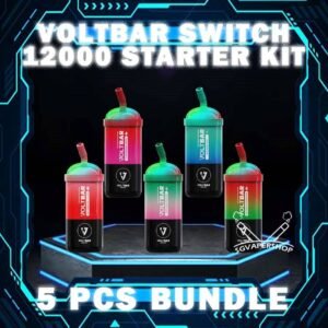 5PCS VOLTBAR SWITCH 12000 DISPOSABLE BUNDLE - SG VAPER SHOP The 5PCS VOLTBAR SWITCH 12000 DISPOSABLE BUNDLE Package include : 5 x VOLTBAR SWITCH 12K PUFFS 1 x Free Gift Free Delivery VOLTBAR SWITCH 12000 Puffs Disposable has the ultimate prefilled pod kit with 18 flavors, mesmerizing RGB lights, and incredible 12,000 puffs. Experience seamless performance, easy portability, and a visually stunning vaping experience. It include 1 cartridge and 1 device, providing everything you need to get started. When the cartridge is finish, simply replace it with a new cartridge, reusing the existing battery to save costs. Discover out signature Grape Bubblegum flavor, alongside popular options like VOLT BAR 12000 Puffs  Hazelnut Coffee, Honeydew Bubblegum , Mint Chewing Gum, Peach Mango, Sour Bubblegum, and Watermelon Bubblegum. For those craving extra sweetness, you can also enjoy Rootbeer or Yakult Original flavors. Specification : Nicotine : 50mg (5%) Approx. 12000 puffs Rechargeable Battery Charging Port: Type-C ⚠️VOLTBAR SWITCH 12000 STARTER KIT FLAVOUR LINE UP⚠️ Blackcurrant Melon Grape Bubblegum Grape Yakult Hawaii Mango Hazelnut Coffee Honeydew Bubblegum Honeydew Ice Cream Honeydew Mango Kiwi Mango Vanilla Mango Watermelon Mango Yacult Mint Chewing Gum MixFruit Nescoffee Gold Passion Yakult Peach Mango Rootbeer Sour Bubblegum Strawberry Apple Strawberry Grape Strawberry Watermelon Watermelon Bubblegum Watermelon Ice Watermelon Kiwi Watermelon Lychee Yakult Original SG VAPE COD SAME DAY DELIVERY , CASH ON DELIVERY ONLY. TAKE BULK ORDER /MORE ORDER PLS CONTACT ME : SGVAPERSHOP VIEW OUR DAILY NEWS INFORMATION VAPE : TELEGRAM CHANNEL