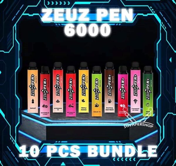 10PCS ZEUZ PEN PLUS 6000 DISPOSABLE BUNDLE - SG VAPER SHOP SINGAPORE The 10PCS ZEUZ PEN PLUS 6000 DISPOSABLE BUNDLE Package include : 10 x ZEUZ PEN PLUS 6K PUFFS DISPOSABLE 1 x Free Gift Free Delivery Zeuz Pen Plus 6000 is 6k Puffs rechargeable type disposable vape Vape Ready stock in our sg singapore store online shop for same day delivery! It design in pen shape and it is auto draw active device. This make it easy to carry to every where with hassle free. Zeus pen Plus 6k comes with 17 plus flavours. The top 5 best seller flavour are Tie Guan Yin,Mint Extra, Watermelon Cherry, Grape and Lemon Bubblegum. Zeus Pen remain same cooling level as Zeuz bar 9100. Specification : Approx : 6000 Puffs Capacity : 9ml Rechargeable Battery 500mAh Charging Port: Type-C ⚠️ZEUZ PEN PLUS 6000 FLAVOUR LINE UP⚠️ Tie Guan Yin Mint Extra Honeydew Melon The Real Rootbeer Ice Lychee Lemon Coke Power Bull Yakult Watermelon Ice Watermelon Cherry Banana Milkshake Pure Grape Triple Mango Strawberry Ice Cream Sour Apple Hazelnut Coffee Lemon Bubblegum Grape Bubblegum Classic Tobacco Chrysanthemum Tea Watermelon Lychee Solero Lime Strawberry Watermelon Frozen Peach Yogurt Mango Watermelon Lemon SG VAPE COD SAME DAY DELIVERY , CASH ON DELIVERY ONLY. TAKE BULK ORDER /MORE ORDER PLS CONTACT ME : SGVAPERSHOP VIEW OUR DAILY NEWS INFORMATION VAPE : TELEGRAM CHANNEL