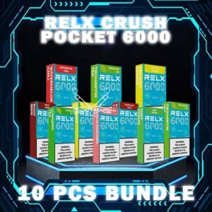 10PCS RELX CRUSH POCKET 6000 DISPOSABLE BUNDLE - SG VAPER SHOP The 10PCS RELX CRUSH POCKET 6000 DISPOSABLE BUNDLE Package include : 10 x RELX CRUSH POCKET 6K PUFFS DISPOSABLE 1 x Free Gift Free Delivery The RELX 6000 Puffs vape Ready stock at Singapore sg shop on sale for same day delivery. This Kit offers a refreshing summer experience with its subtle sweetness, strong cooling effect, and moderate richness RELX Pocket features a puff count of up to 6k puffs, an atomizer with a mech coil 2.0, powered by 10W. Equipped with a 470mAh battery, it reaches 80% charge in just 45 minutes. ⚠️RELX CRUSH POCKET 6000 FLAVOUR LINE UP⚠️ LongJing Tea Mint Freeze Peach Oolong Tea Root Beer Sea Salt Lemon Sour Plum Cola TieGuanYin Tea Watermelon Chill Icy Mineral Water Chrysanthemum SG VAPE COD SAME DAY DELIVERY , CASH ON DELIVERY ONLY. TAKE BULK ORDER /MORE ORDER PLS CONTACT ME : SGVAPERSHOP VIEW OUR DAILY NEWS INFORMATION VAPE : TELEGRAM CHANNEL