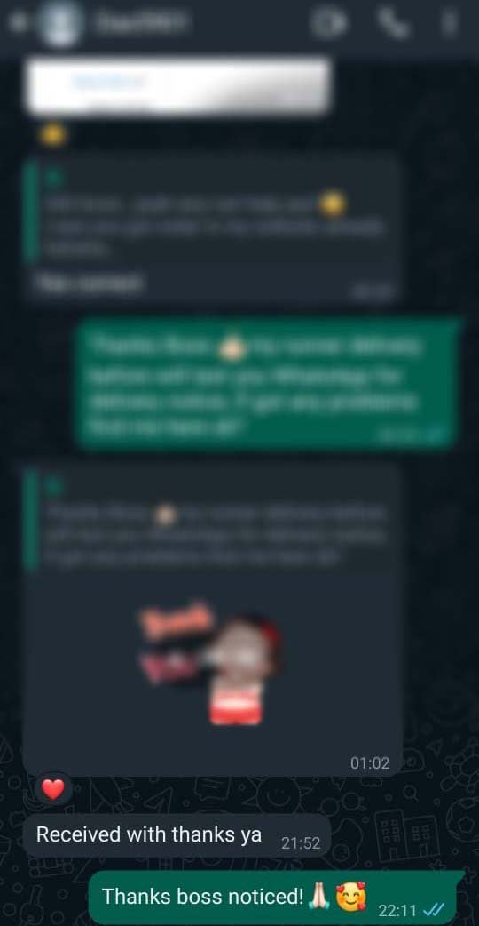 Customer review #3 : order Received !