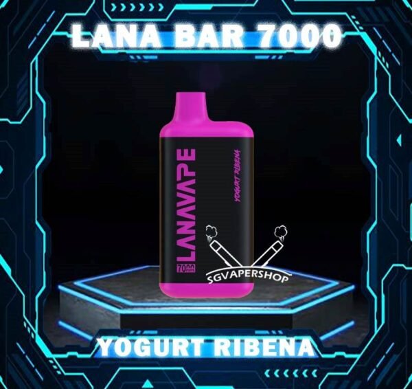 LANA BAR 7000 DISPOSABLE - SG VAPER SHOP Lana Bar 7000 Puffs is a compact and stylish disposable vape kit that offers a convenient and satisfying vaping experience, it is perfect for those who prefer a simple yet stylish look. One of the standout features of the Lanabar 7000 is its flavor options. The device offers a range of flavors to choose from, each with its own unique taste profile. The flavors are well-balanced and do not contain any harsh or irritant ingredients, making for a smooth and enjoyable vaping experience. Whether you prefer sweet, fruity, or menthol flavors, This vape has something for everyone. Specification : Nicotine Strength :3% 30mg Battery Capacity : 850mAh Charing Port : Rechargeable Type-C E-liquied Capacity :10ml ⚠️LANA BAR 7000 FLAVOUR LINE UP⚠️ Yogurt Grape Yogurt Passion Fruit Yogurt Peach Mango Yogurt Watermelon Yogurt Peach Yogurt Blueberry Yogurt Aloe Yogurt Strawberry Yogurt Mango Yogurt Ribena Yogurt Orange SG VAPE COD SAME DAY DELIVERY , CASH ON DELIVERY ONLY. TAKE BULK ORDER /MORE ORDER PLS CONTACT ME : SGVAPERSHOP VIEW OUR DAILY NEWS INFORMATION VAPE : TELEGRAM CHANNEL