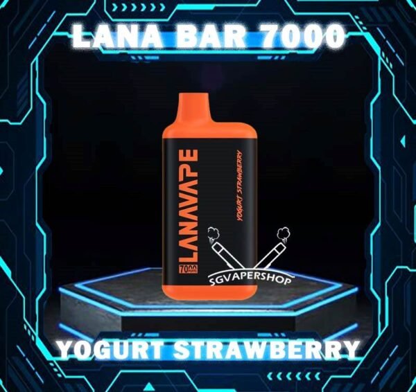 LANA BAR 7000 DISPOSABLE - SG VAPER SHOP Lana Bar 7000 Puffs is a compact and stylish disposable vape kit that offers a convenient and satisfying vaping experience, it is perfect for those who prefer a simple yet stylish look. One of the standout features of the Lanabar 7000 is its flavor options. The device offers a range of flavors to choose from, each with its own unique taste profile. The flavors are well-balanced and do not contain any harsh or irritant ingredients, making for a smooth and enjoyable vaping experience. Whether you prefer sweet, fruity, or menthol flavors, This vape has something for everyone. Specification : Nicotine Strength :3% 30mg Battery Capacity : 850mAh Charing Port : Rechargeable Type-C E-liquied Capacity :10ml ⚠️LANA BAR 7000 FLAVOUR LINE UP⚠️ Yogurt Grape Yogurt Passion Fruit Yogurt Peach Mango Yogurt Watermelon Yogurt Peach Yogurt Blueberry Yogurt Aloe Yogurt Strawberry Yogurt Mango Yogurt Ribena Yogurt Orange SG VAPE COD SAME DAY DELIVERY , CASH ON DELIVERY ONLY. TAKE BULK ORDER /MORE ORDER PLS CONTACT ME : SGVAPERSHOP VIEW OUR DAILY NEWS INFORMATION VAPE : TELEGRAM CHANNEL