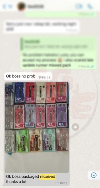 Customer review #2 : Disposable order Received !