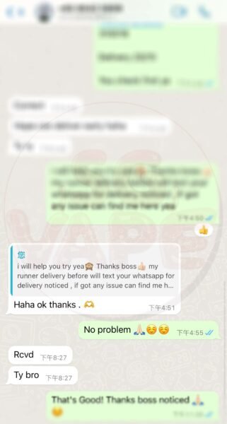 Customer review #8 : received ! Tq Bro!