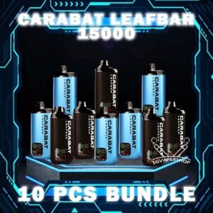 10PCS x CARABAT LEAFBAR 15000 DISPOSABLE - SG VAPER SHOP SINGAPORE 10PCS x CARABAT LEAFBAR 15000 DISPOSABLE Package Include: Choose 10Pcs x Carabat 15k Puffs Disposable Pod Free Gift x1 Free Delivery Charge! The CARABAT LEAFBAR 15000 DISPOSABLE is starter kit & prefilled cartridge pod system design,  The vape in stock on sale at Singapore sg shop for same day delivery. This kit is lasted production from CARABAT VAPE company, available 10 +plus flavour for singapore vaper choose!try it now! Specifications: Nicotine 5 % Approx. 15000 Puffs Safety Child Lock Dual Mesh Coil Adjustable Airflow Rechargeable Battery (Type C Port) ⚠️CARABAT LEAFBAR 15000 STARTER KIT & POD FLAVOUR LINE UP⚠️ Energy Drink Vanilla Milkshake Double Guava Popcorn Caramel Rootbeer Pineapple Berry Citrus Tobacco Vanilla Blackcurrant Lychee Watermelon Splash Mango Shak Honeydew Melon Lychee Blackcurrant Mango Watermelon SG VAPE COD SAME DAY DELIVERY , CASH ON DELIVERY ONLY. TAKE BULK ORDER /MORE ORDER PLS CONTACT ME : SGVAPERSHOP VIEW OUR DAILY NEWS INFORMATION VAPE : TELEGRAM CHANNEL