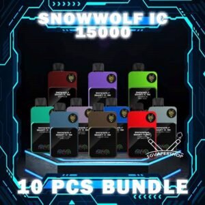 10 X SNOWWOLF SMART IC 15000 ( 15K ) BUNDLE - SG VAPER SHOP SINGAPORE The 10 X SNOWWOLF SMART IC 15000 ( 15K ) DISPOSABLE BUNDLE Package include : Choose 10 Pcs of SNOWWOLF IC 15K Puffs with amazing price ! 1 x Free Gift Free Delivery The SNOWWOLF SMART IC 15000 ( 15K Puffs ) Disposable vape Ready stock in our sg singapore store online shop for same day delivery. This Kit from Snow wolf  company lasted product for singapore vapers choose and enjoy it! available 10+plus flavour! The Snow wolf Powerful To Vape Simple to use! Adjusted the best condition get the best vape experience, and Regulation Voltage ,Customize your distinctive vaping style,Just 1 click to increase 1W. Power range from 5W to 15W. When you vape every puff, there will be a circuit board light display on the backside. The SNOWWOLF LOGO is particularly three-dimensional and prominent, and the overall sense of technology is stronger! New Generation smart chip Intelligent power output, more convenient to vape. 48MHz Working frequency, faster response speed. Ultra-low Standby power consumption,Longer use time. 32-bit image processing technology,better visual effects. Specifition :  Nicotine Strength: 50mg ( 5% ) Battery Capacity: 650MAH Constant Power: 5-15W Charging Port: Type-C Super Charge: 20mins to 80% ⚠️SNOWWOLF IC 15000 FLAVOUR LINE UP⚠️ Blow Pop Blue Power Watermelon Cream Cake Double Mango Kiwi Passion Fruit Aloe Lychee Grape Meta Moon Passion Fruit Yakult Skittles Strawberry Grape Candy Strawberry Kiwi Strawberry Watermelon Taro Ice Cream Watermelon Mint Bubblegum SG VAPE COD SAME DAY DELIVERY , CASH ON DELIVERY ONLY. TAKE BULK ORDER /MORE ORDER PLS CONTACT ME : SGVAPERSHOP VIEW OUR DAILY NEWS INFORMATION VAPE : TELEGRAM CHANNEL