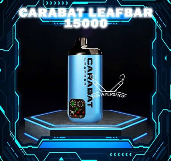 CARABAT LEAFBAR 15000 DISPOSABLE - SG VAPER SHOP SINGAPORE The CARABAT LEAFBAR 15000 DISPOSABLE VAPE Ready stock in singapore store sg online shop line up. The CARABAT LEAFBAR 15k is starter kit & prefilled cartridge pod system design,  This kit is lasted production from CARABAT VAPE company, available 10 +plus flavour for singapore vaper choose!try it now! The new carabat leafbar 15000 puffs is ready stock in Singapore. The device is comes with starter kit and pod version. Battery device and flavor pod is included in starter kit package, the pod package only comes with pod. If you looking for big capacity vape device, the carabat leafbar is your first choice because it can support up to 15000 puffs per device! STARTER KIT Package Include : X1 Carabat Device X1 Prefilled Pod 15k Puffs CARTRIDGE Package Include : X1 Prefilled Pod 15k Puffs Specifications: Nicotine 5 % Approx. 15000 Puffs Safety Child Lock Dual Mesh Coil Adjustable Airflow Rechargeable Battery (Type C Port) ⚠️CARABAT LEAFBAR 15000 STARTER KIT & POD FLAVOUR LINE UP⚠️ Energy Drink Vanilla Milkshake Double Guava Popcorn Caramel Rootbeer Pineapple Berry Citrus Tobacco Vanilla Blackcurrant Lychee Watermelon Splash Mango Shak Honeydew Melon Lychee Blackcurrant Mango Watermelon SG VAPE COD SAME DAY DELIVERY , CASH ON DELIVERY ONLY. TAKE BULK ORDER /MORE ORDER PLS CONTACT ME : SGVAPERSHOP VIEW OUR DAILY NEWS INFORMATION VAPE : TELEGRAM CHANNEL
