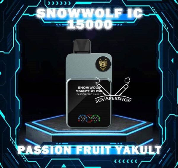 SNOWWOLF SMART IC 15000  ( 15K PUFFS ) DISPOSABLE - SG VAPER SHOP SINGAPORE The SNOWWOLF SMART IC 15000 ( 15K Puffs ) Disposable vape Ready stock in our sg singapore store online shop for same day delivery. This Kit from Snow wolf  company lasted product for singapore vapers choose and enjoy it! available 10+plus flavour! The Snow wolf Powerful To Vape Simple to use! Adjusted the best condition get the best vape experience, and Regulation Voltage ,Customize your distinctive vaping style,Just 1 click to increase 1W. Power range from 5W to 15W. When you vape every puff, there will be a circuit board light display on the backside. The SNOWWOLF LOGO is particularly three-dimensional and prominent, and the overall sense of technology is stronger! New Generation smart chip Intelligent power output, more convenient to vape. 48MHz Working frequency, faster response speed. Ultra-low Standby power consumption,Longer use time. 32-bit image processing technology,better visual effects. Specifition :  Nicotine Strength: 50mg ( 5% ) Battery Capacity: 650MAH Constant Power: 5-15W Charging Port: Type-C Super Charge: 20mins to 80% ⚠️SNOWWOLF IC 15000 FLAVOUR LINE UP⚠️ Blow Pop Blue Power Watermelon Cream Cake Double Mango Kiwi Passion Fruit Aloe Lychee Grape Meta Moon Passion Fruit Yakult Skittles Strawberry Grape Candy Strawberry Kiwi Strawberry Watermelon Taro Ice Cream Watermelon Mint Bubblegum SG VAPE COD SAME DAY DELIVERY , CASH ON DELIVERY ONLY. TAKE BULK ORDER /MORE ORDER PLS CONTACT ME : SGVAPERSHOP VIEW OUR DAILY NEWS INFORMATION VAPE : TELEGRAM CHANNEL