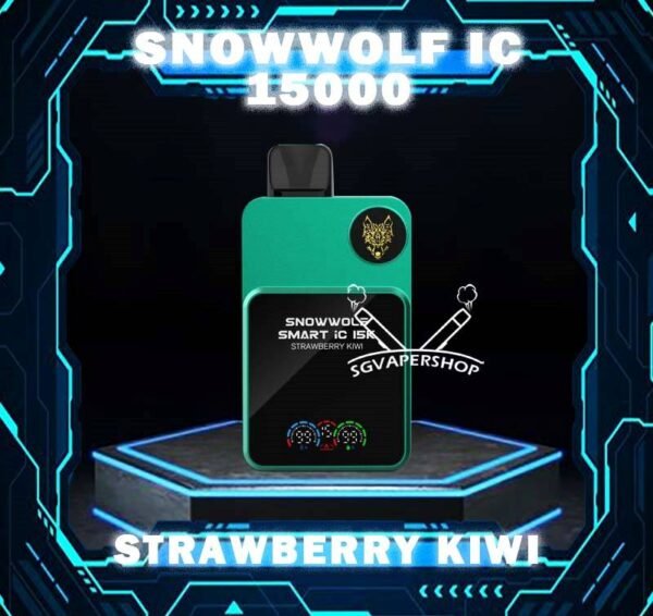 SNOWWOLF SMART IC 15000  ( 15K PUFFS ) DISPOSABLE - SG VAPER SHOP SINGAPORE The SNOWWOLF SMART IC 15000 ( 15K Puffs ) Disposable vape Ready stock in our sg singapore store online shop for same day delivery. This Kit from Snow wolf  company lasted product for singapore vapers choose and enjoy it! available 10+plus flavour! The Snow wolf Powerful To Vape Simple to use! Adjusted the best condition get the best vape experience, and Regulation Voltage ,Customize your distinctive vaping style,Just 1 click to increase 1W. Power range from 5W to 15W. When you vape every puff, there will be a circuit board light display on the backside. The SNOWWOLF LOGO is particularly three-dimensional and prominent, and the overall sense of technology is stronger! New Generation smart chip Intelligent power output, more convenient to vape. 48MHz Working frequency, faster response speed. Ultra-low Standby power consumption,Longer use time. 32-bit image processing technology,better visual effects. Specifition :  Nicotine Strength: 50mg ( 5% ) Battery Capacity: 650MAH Constant Power: 5-15W Charging Port: Type-C Super Charge: 20mins to 80% ⚠️SNOWWOLF IC 15000 FLAVOUR LINE UP⚠️ Blow Pop Blue Power Watermelon Cream Cake Double Mango Kiwi Passion Fruit Aloe Lychee Grape Meta Moon Passion Fruit Yakult Skittles Strawberry Grape Candy Strawberry Kiwi Strawberry Watermelon Taro Ice Cream Watermelon Mint Bubblegum SG VAPE COD SAME DAY DELIVERY , CASH ON DELIVERY ONLY. TAKE BULK ORDER /MORE ORDER PLS CONTACT ME : SGVAPERSHOP VIEW OUR DAILY NEWS INFORMATION VAPE : TELEGRAM CHANNEL