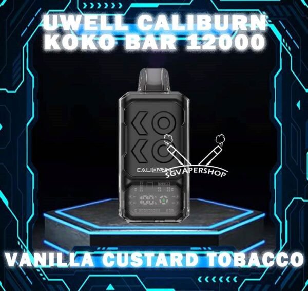 UWELL CALIBURN KOKO BAR 12000 DISPOSABLE - SG VAPER SHOP SINGAPORE The Uwell Caliburn Koko Bar 12000 Puffs Vape Ready stock at Singapore sg shop on sale for same day delivery. The Caliburn BAR 12k puffs is a revolutionary disposable vape that has taken the vaping industry by storm. This powerful and feature-rich device boasts an impressive array of specifications and capabilities, making it an attractive choice for both novice and experienced vapers alike. In this in-depth review, we’ll explore the various aspects of the Caliburn BAR S12000, providing you with all the information you need to make an informed decision about whether this disposable vape is the right fit for your vaping needs. Specifications: Battery Capacity: 800 mAh E-Liquid Capacity: 20 mL Nicotine Strength: 5% (50 mg/mL) Power Modes: Boost Mode (22W) and Regular Mode (16W) Coil: Dual 1.2-ohm coil (UWELL’s patented Flagship Dual Coil atomization system) Puff Count: Up to 12,000 puffs Charging: USB Type-C charging port Airflow: Adjustable airflow control Display: Smart LED screen with multiple animations ⚠️UWELL CALIBURN KOKO BAR 12000 FLAVOUR LINE UP⚠️ Watermelon Watermelon Pineapple Strawberry Vanilla Custard Tobacco Triple Melon Mango Mango Pudding Oat Flakes Plum Guava Lime Lychee Apple Snow Pear SG VAPE COD SAME DAY DELIVERY , CASH ON DELIVERY ONLY. TAKE BULK ORDER /MORE ORDER PLS CONTACT ME : SGVAPERSHOP VIEW OUR DAILY NEWS INFORMATION VAPE : TELEGRAM CHANNEL