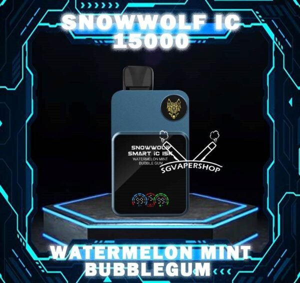 SNOWWOLF SMART IC 15000  ( 15K PUFFS ) DISPOSABLE - SG VAPER SHOP SINGAPORE The SNOWWOLF SMART IC 15000 ( 15K Puffs ) Disposable vape Ready stock in our sg singapore store online shop for same day delivery. This Kit from Snow wolf  company lasted product for singapore vapers choose and enjoy it! available 10+plus flavour! The Snow wolf Powerful To Vape Simple to use! Adjusted the best condition get the best vape experience, and Regulation Voltage ,Customize your distinctive vaping style,Just 1 click to increase 1W. Power range from 5W to 15W. When you vape every puff, there will be a circuit board light display on the backside. The SNOWWOLF LOGO is particularly three-dimensional and prominent, and the overall sense of technology is stronger! New Generation smart chip Intelligent power output, more convenient to vape. 48MHz Working frequency, faster response speed. Ultra-low Standby power consumption,Longer use time. 32-bit image processing technology,better visual effects. Specifition :  Nicotine Strength: 50mg ( 5% ) Battery Capacity: 650MAH Constant Power: 5-15W Charging Port: Type-C Super Charge: 20mins to 80% ⚠️SNOWWOLF IC 15000 FLAVOUR LINE UP⚠️ Blow Pop Blue Power Watermelon Cream Cake Double Mango Kiwi Passion Fruit Aloe Lychee Grape Meta Moon Passion Fruit Yakult Skittles Strawberry Grape Candy Strawberry Kiwi Strawberry Watermelon Taro Ice Cream Watermelon Mint Bubblegum SG VAPE COD SAME DAY DELIVERY , CASH ON DELIVERY ONLY. TAKE BULK ORDER /MORE ORDER PLS CONTACT ME : SGVAPERSHOP VIEW OUR DAILY NEWS INFORMATION VAPE : TELEGRAM CHANNEL