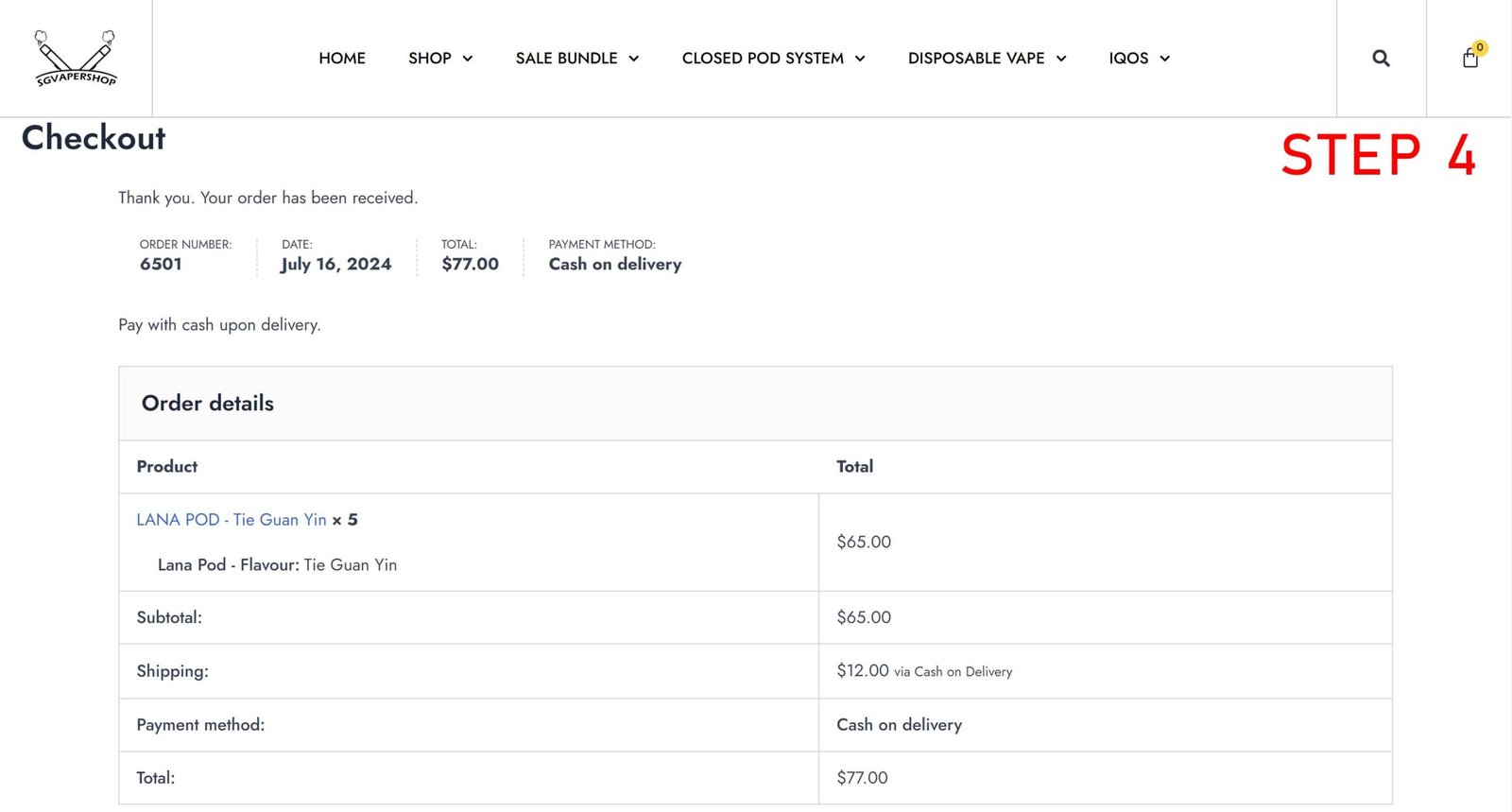 How to Order You can order using our secure online checkout. after order confirmed ,We will send a confirm message in your WhatsApp *plaese sure when order you got remark your WhatsApp or Phone Number* for confirm delivery slot. For safety,We accept Cash on delivery only. Same Day Delivery Standard Time: Evening 20:00PM to 23:00PM. After 5PM place order : Next day Standard Time (Off Sunday) Step 1: Search your favorite vape Step 2: Select your items to Checkout Step 3: Enter your order information, Noted: Please enter WhatsApp number and Postcode number! Step 4: Done! Here then after plase waiting our admin to text your WhatsApp for order confirmed and delivery.