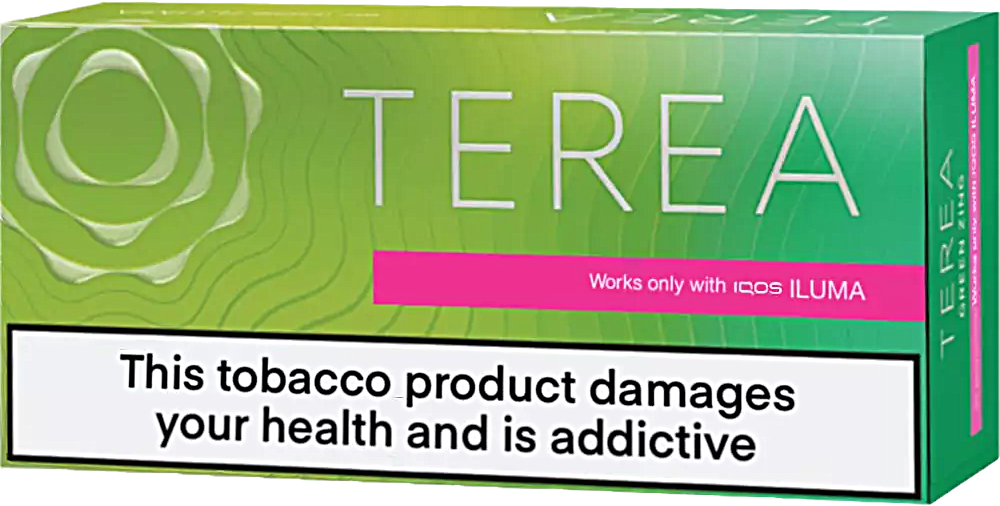 Bright Wave Terea | SG VAPER SHOP Terea Bright Wave heated tobacco products heat real tobacco instead of burning it. This is an important difference between these smoke-free products and cigarettes. Because they don’t burn the tobacco, these products are smoke-free—producing a nicotine-containing aerosol that is fundamentally different from cigarette smoke. Smooth & Refreshing tobacco experience. A tobacco blend coupled with deep menthol cooling sensations enhanced by green fruit and fresh aromas. For use with IQOS Iluma devices only. The aroma is quite intense, but not sharp and not chemical. 1 Pack Contains 20 Tobacco sticks (Pack of 20 Sticks). 1 carton contains 10 packs of 20 tobacco sticks. Total 200 tobacco sticks (Box of 200). Compatible with the IQOS Iluma Devices Only Heated tobacco; does not produce tar, smoke or ash Flavor profile: An intense menthol cooling sensation complementing a mellow tobacco blend, and enhanced by green fruit aromas.