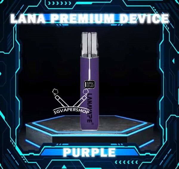 LANA PREMIUM DEVICE - SG VAPER SHOP SINGAPORE Lana Premium Device now offers unque design, Exuding Luxury - The Leather-Clad exterior creates a stylish and sophisticated Vaping Experience. The Smart LED accurately displays the battery remains and liquid levels, keep your premium device running at the best conditions! The Lana Device Kit Sleek and sophisticated, the Premium Device boasts a stunning design that seamlessly blends luxe aesthetics with cutting-edge technology. Its intuitive control panel features a crystal-clear digital screen, granting you visual over wattage, temperature, and puff count. Specifications : Battery capacity: 380mAh Power support : 3.7V Charging Port: Rechargeable Battery ⚠️LANA PREMIUM DEVICE COMPATIBLE WITH⚠️ LANA POD SP2 POD R-ONE POD RELX CLASSIC POD ⚠️LANA PREMIUM DEVICE COLOR LINE UP⚠️ Pink Purple Vivid Red Green Bright Yellow Black Rose Red Grey Fluorescent Green Blue SG VAPE COD SAME DAY DELIVERY , CASH ON DELIVERY ONLY. TAKE BULK ORDER /MORE ORDER PLS CONTACT ME : SGVAPEPOWER VIEW OUR DAILY NEWS INFORMATION VAPE : TELEGRAM CHANNEL