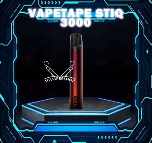 VAPETAPE STIQ 3000 DISPOSABLE - SG VAPER SHOP SINGAPORE The Vapetape Stiq 3000 Puffs Disposable the new series from ASDF worldwide. It design with pen style,easy to bring in anytime. Come with 10 tasty flavour. Order now with Us get it same day singapore cash on delivery! Specifications : Puff : 3000 Puffs Volume : 3Ml Nicotine Strength : 3% Capacity : 500mAh Coil : Mesh Coil0 ⚠️VAPETAPE STIQ 3000 FLAVOUR LINE UP⚠️ Watermelon Raspberry Grape Melon Strawberry Lychee Peach Grape Cola Apple Asam Boi Honeydew Blackcurrant Mango Watermelon Lychee Green Mango SG VAPE COD SAME DAY DELIVERY , CASH ON DELIVERY ONLY. TAKE BULK ORDER /MORE ORDER PLS CONTACT ME : SGVAPERSHOP VIEW OUR DAILY NEWS INFORMATION VAPE : TELEGRAM CHANNEL