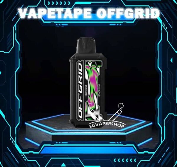 VAPETAPE UNPLUG / OFFGRID PREFILLED CARTRIDGE POD - SG VAPE POWER SINGAPORE SHOP The VAPETAPE UNPLUG / OFFGRID PREFILLED CARTRIDGE POD is Baterry Device & Prefilled design , in our Vape Singapore Shop Ready stock , Get it now with us and same day delivery ! ASDF VAPETAPE UNPLUG is classic one, new one of OFFGRID , Compatible with UNPLUG STARTER KIT. provides an excellent vaping experience with a 12,000 puffs capacity. For ease of use and diversity, this disposable system combines with a 5% nicotine context and type C charghing port. Its creative design prioritises portability and ease of use while offering a fulfilling vaping experience. Users looking for a longer lasting choice without the inconvenience of refills or recharges may enjoy a customisable and controlled vaping experience with this device’s features including adjustable airflow and a battery indicator. Package Include : 1PCS X Vapetape Prefilled Pod Noted: Purchases Prefilled Pod before must need have VAPETAPE X DEVICE just can Working. Specification: Puffs : 12000 puffs Volume : 21ML Flavour Charging : Rechargeable with Type C Coil : Mesh Coil Fully Charged Time : 25mins Nicotine Strength : 5% ⚠️VAPETAPE UNPLUG/OFFGRID POD FLAVOUR LINE UP⚠️ Fruity Series: Double Grape Blackcurrant Berries Apple Lychee Strawberry Grapple Kiwi Mango Watermelon Orange Mango Guava Pineapple Apple Peach Strawberry Guava Melon Grape Aloe Mango Pineapple Drink Series: Rybena Lychee Mango Slurpee Honeydew Slurpee Blackcurrant Yogurt Berries Yogurt Candy Series: Watermelon Bubblegum Honeydew Bubblegum Blackcurrant Bubblegum Creamy Series: Butter Popcorn SG VAPE COD SAME DAY DELIVERY , CASH ON DELIVERY ONLY. TAKE BULK ORDER /MORE ORDER PLS CONTACT ME : SGVAPERSHOP VIEW OUR DAILY NEWS INFORMATION VAPE : TELEGRAM CHANNEL